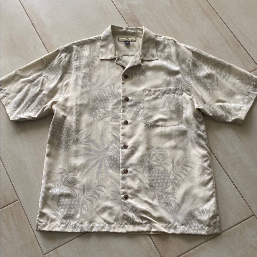 Tommy Bahama Cream Casual Button Down Shirt